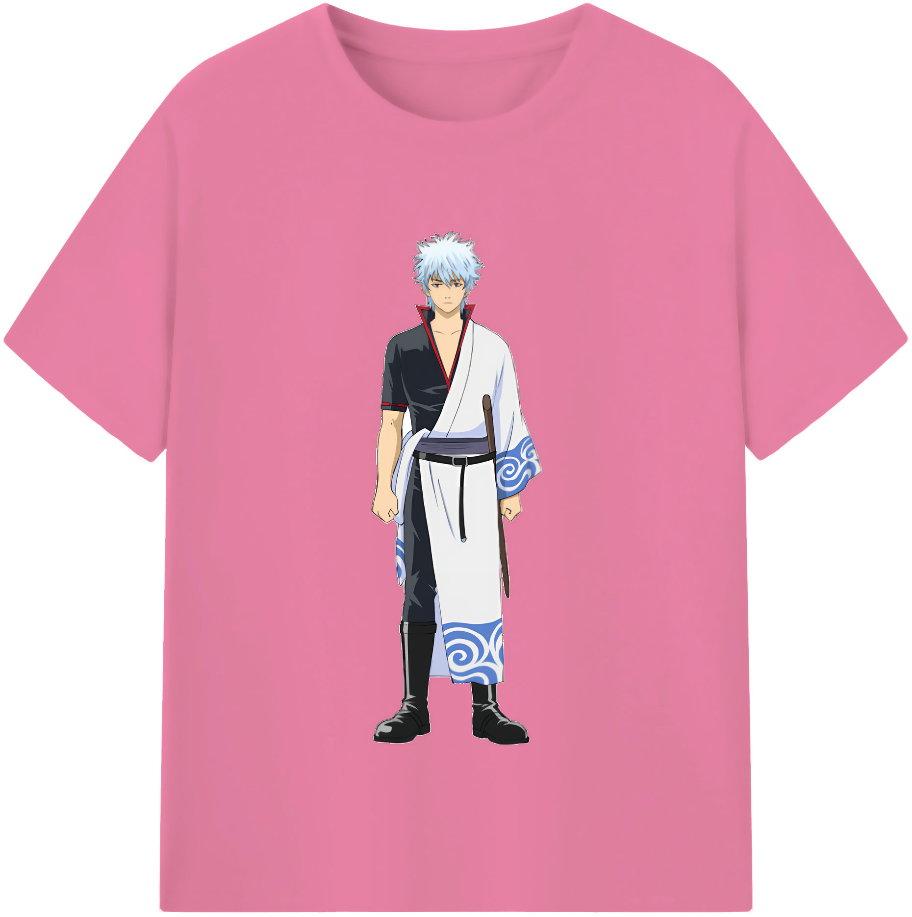 （画像用） ぎんたま 坂田銀時（さかたぎんとき） 神楽 志村新八（しむら しんぱち） GINTAMA Sakata Gintoki Kagura Shimura Shinpachi 綿100％半袖Tシャツ（フロントプリント）